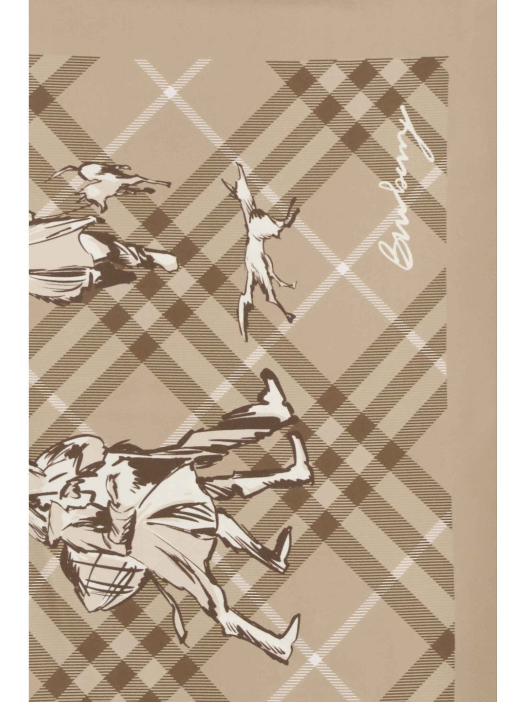 Check silk Twill Scarf