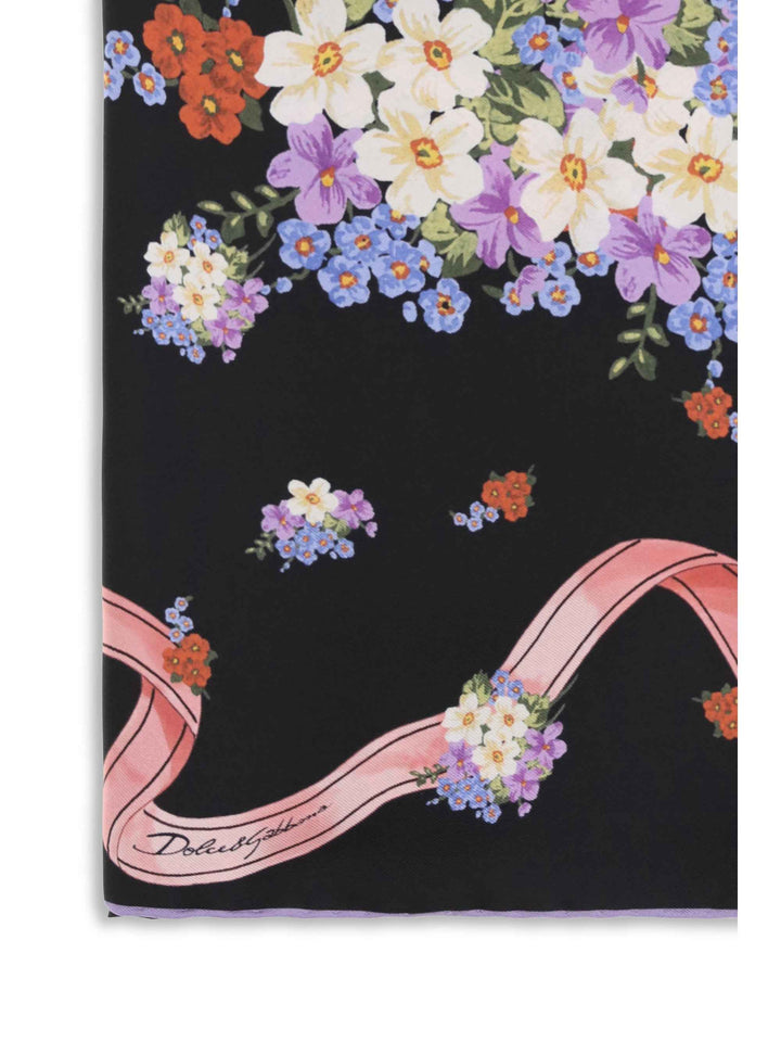 Silk Scarf with floral print