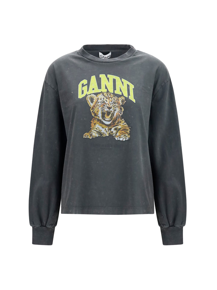 Long-sleeve tiger-print T-shirt 1
