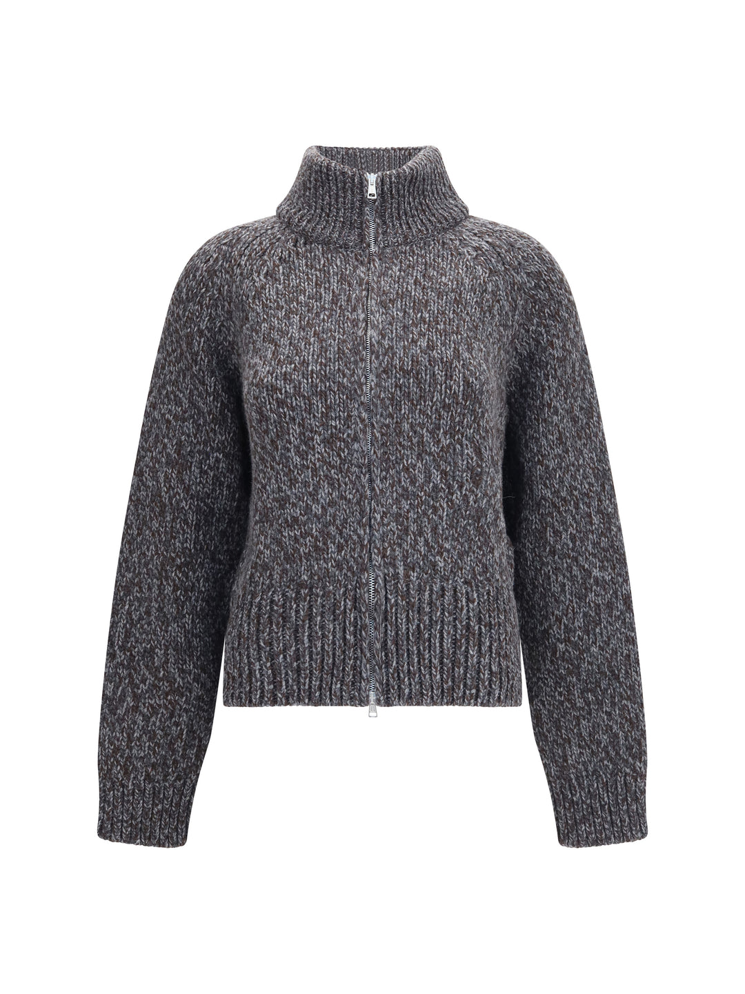 Merino wool zip Cardigan 1