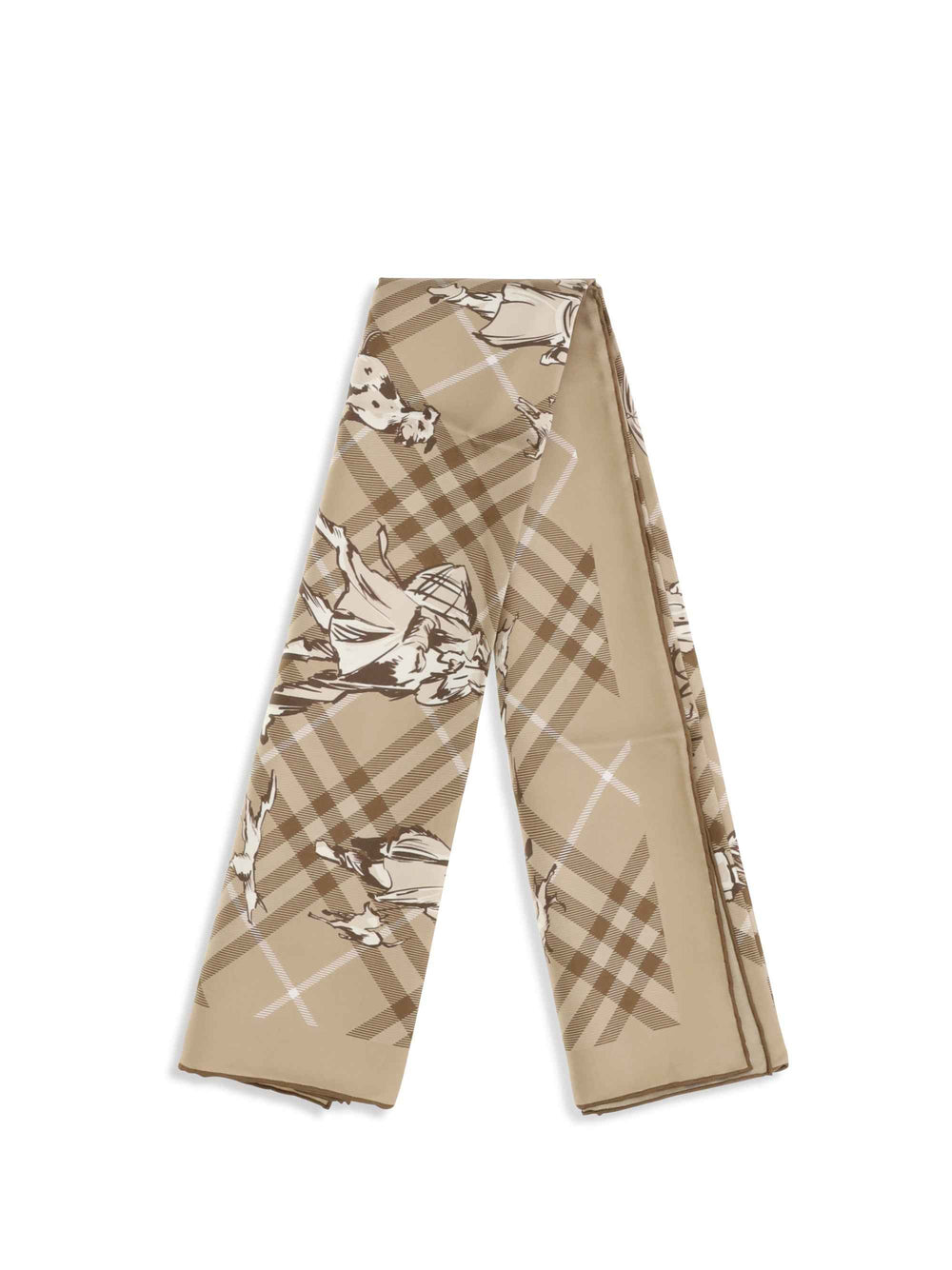 Check silk Twill Scarf