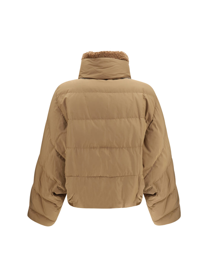 Padded Jacket with shearling collar 2