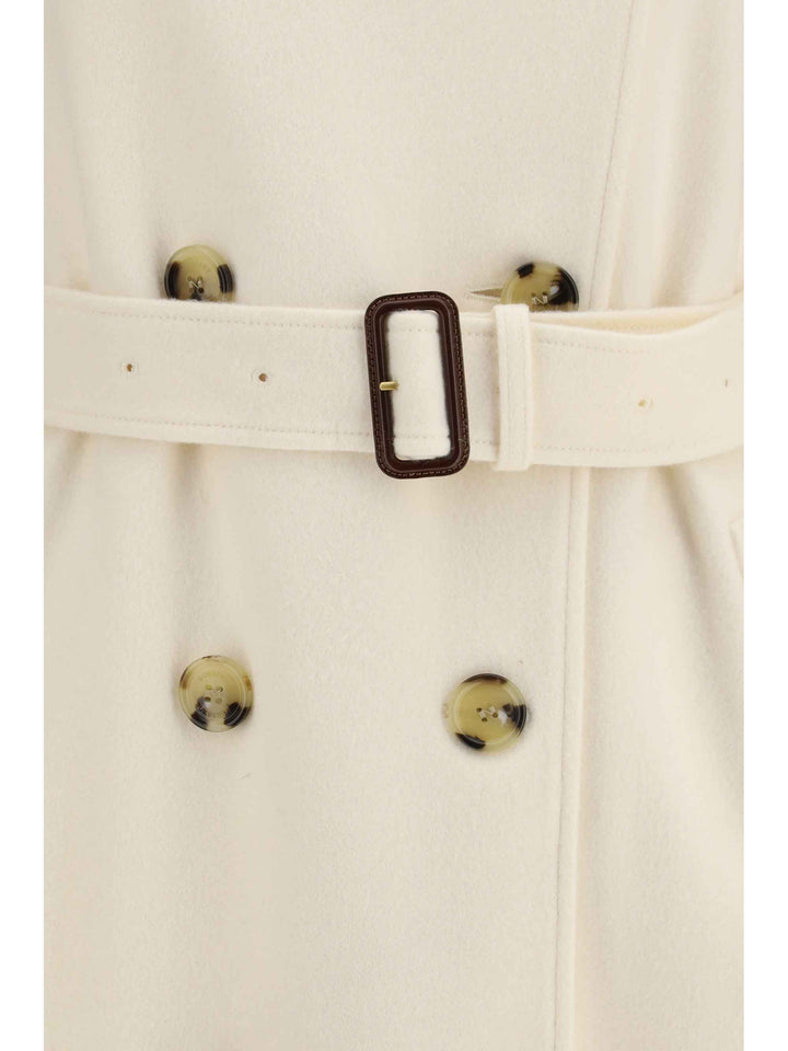 Long Kensington cashmere Trench Coat
