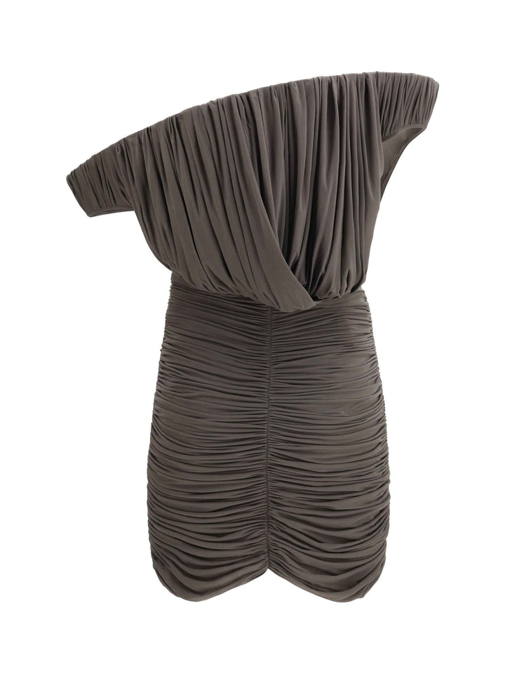 Asymmetrical petal mini Dress