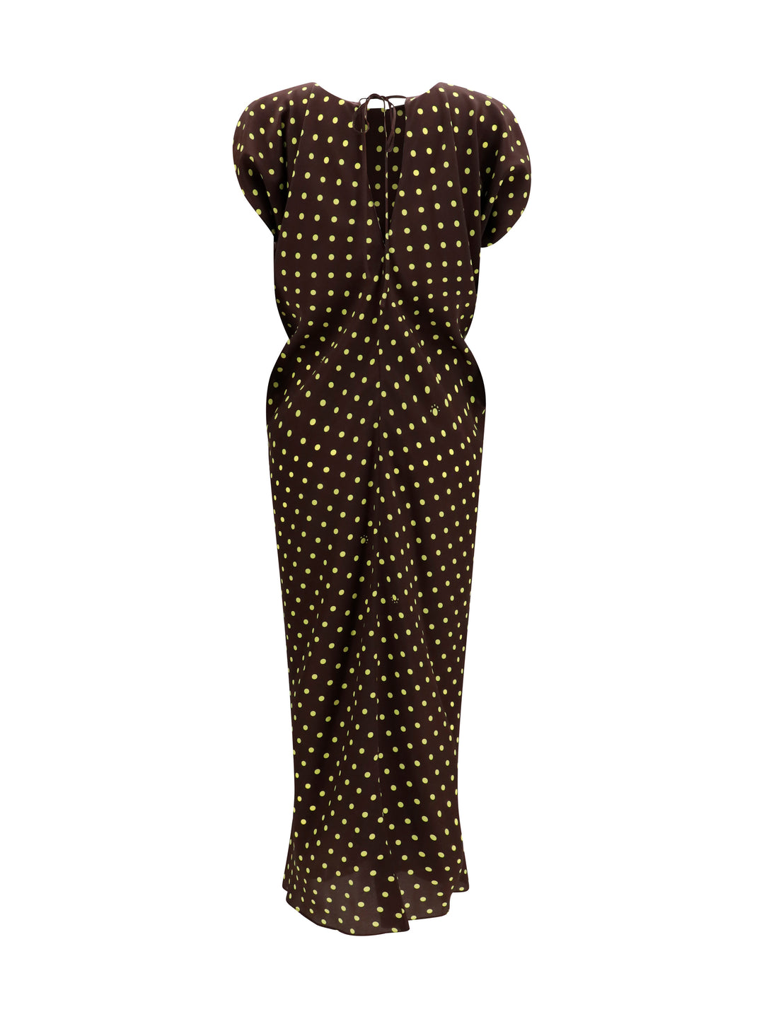 Printed polka dot crepe Dress 2