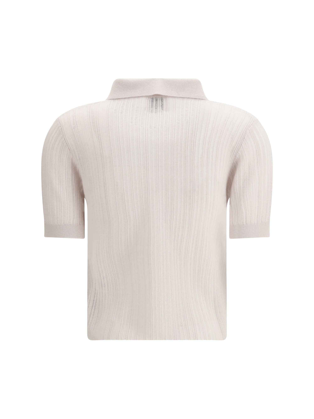 Polo-neck short-sleeve Sweater