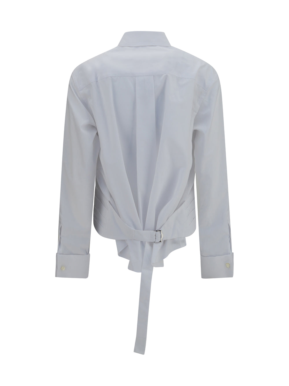 Cotton poplin Shirt with belt 2