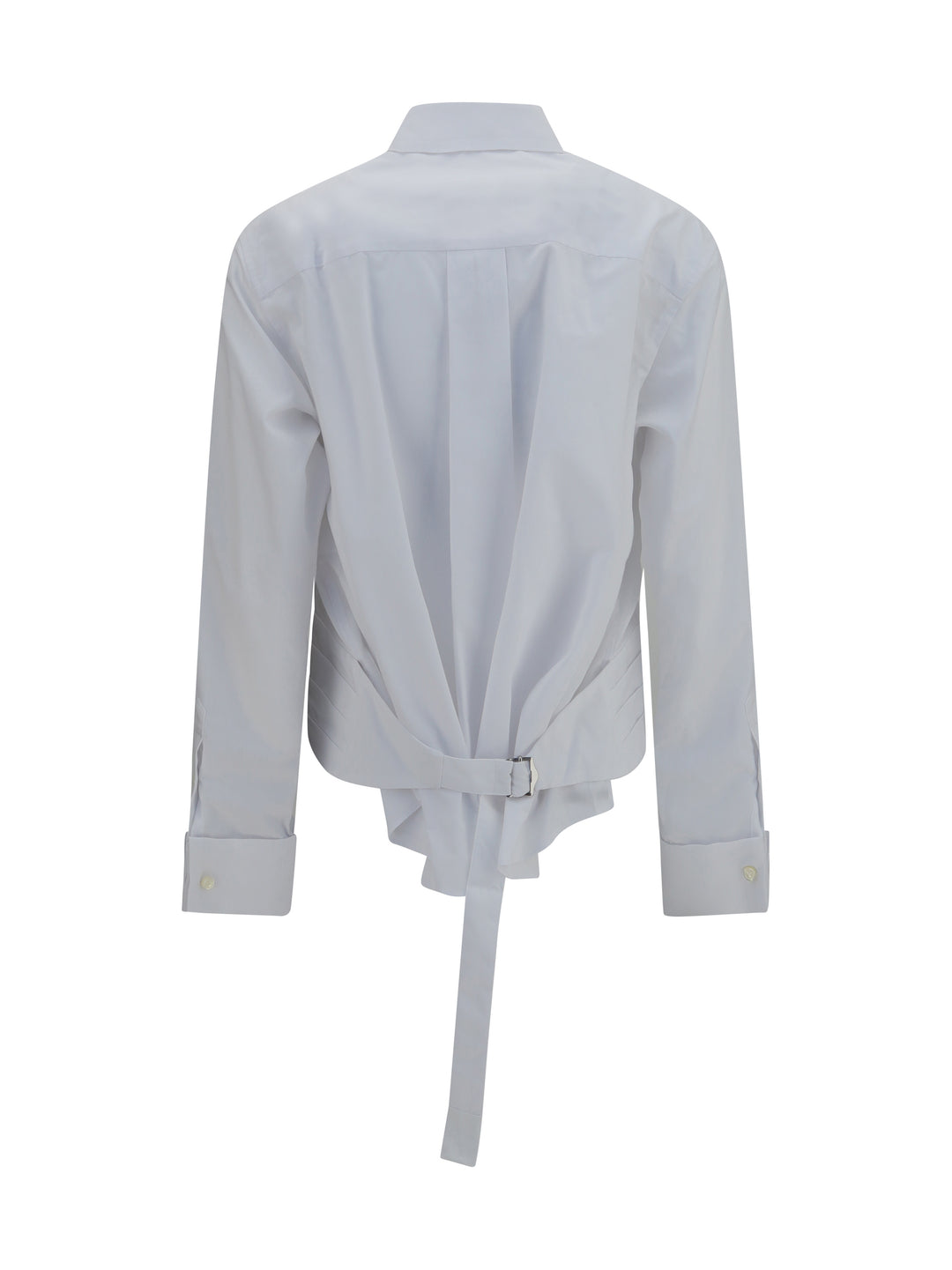 Cotton poplin Shirt with belt 2