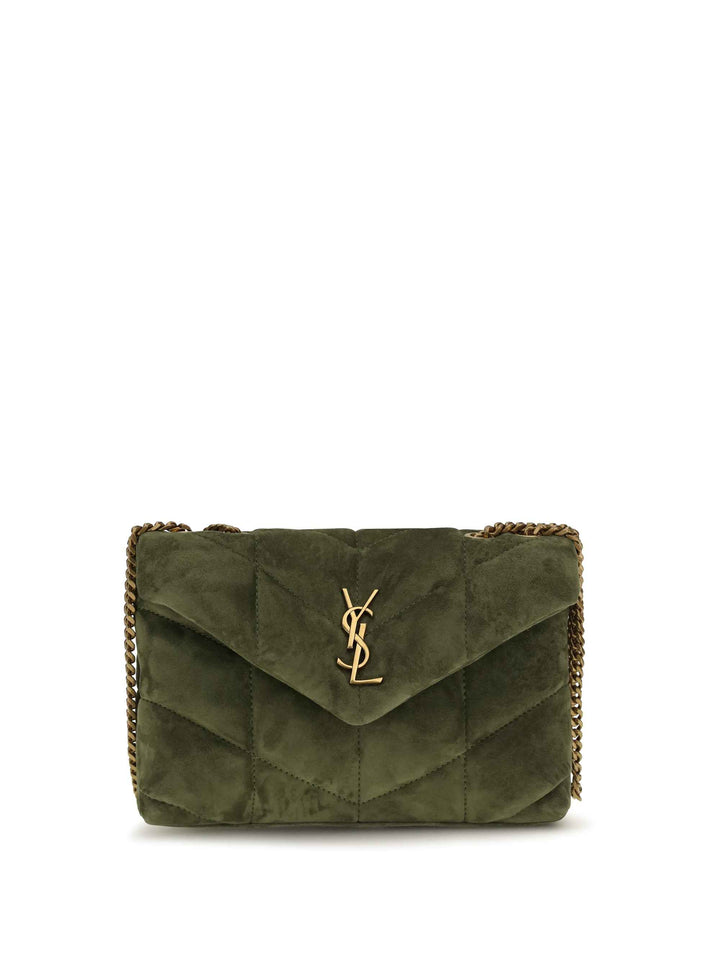 LouLou Puffer Toy suede Shoulder Bag