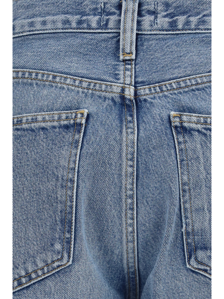 Wide-leg creased Jeans 3