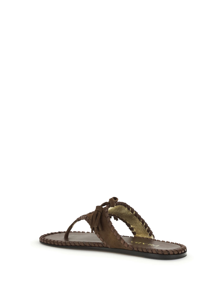 Thong Sandals with tassels 3