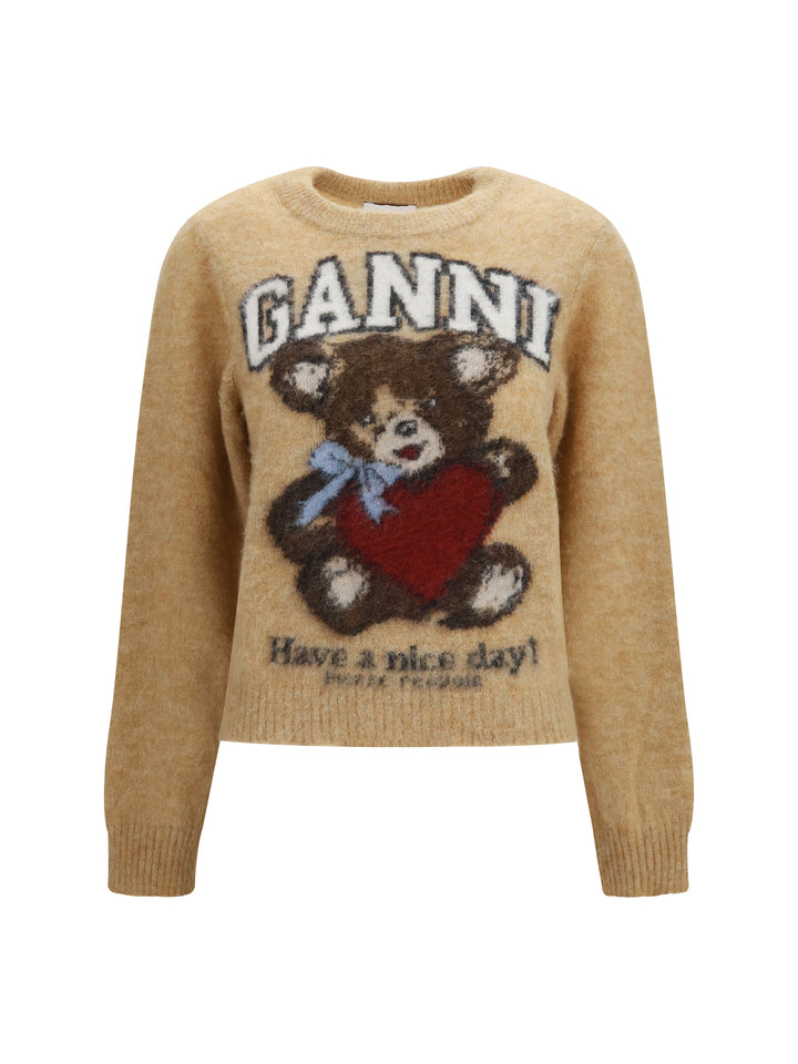 Alpaca graphic crewneck Sweater 1
