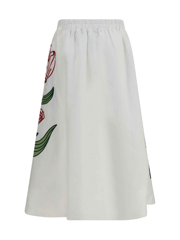 Floral embroidered Skirt