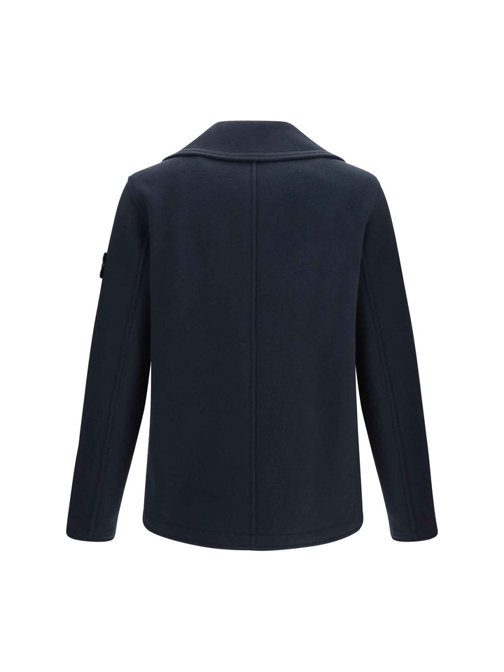 Double-breasted wool and cashmere Jacket