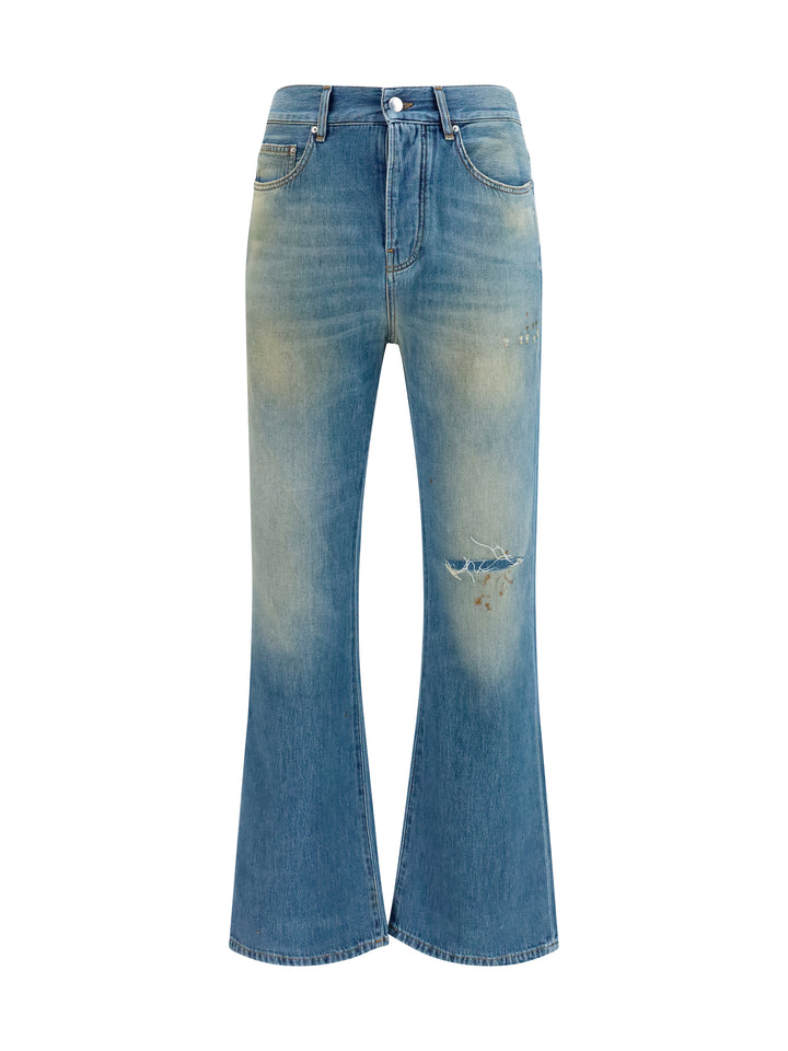 Slash flared distressed Jeans 1
