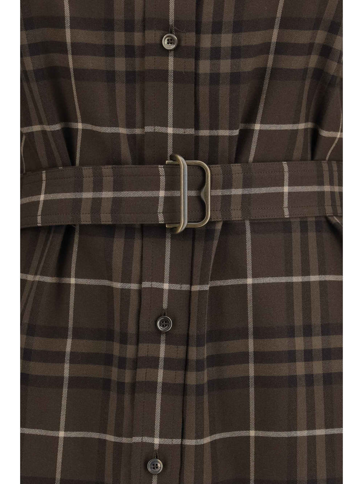 Check cotton shirt Dress