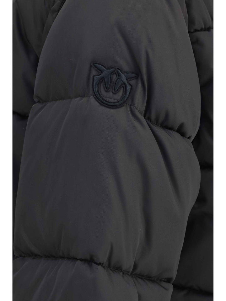 Godetia padded Down Jacket with faux fur
