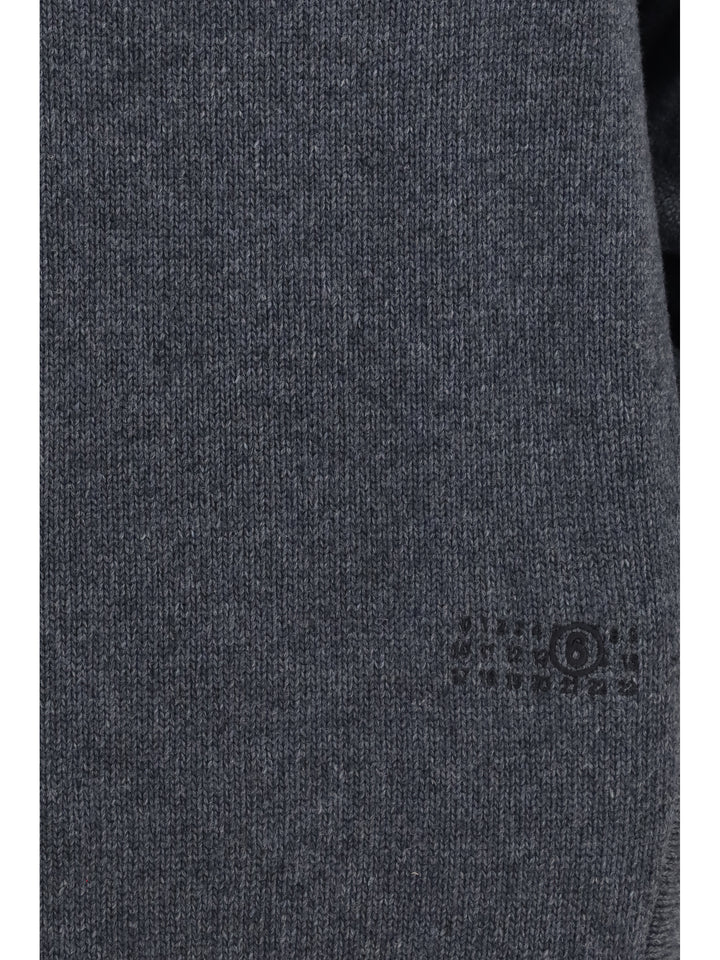 Wool-blend mini Dress with wide sleeves 3