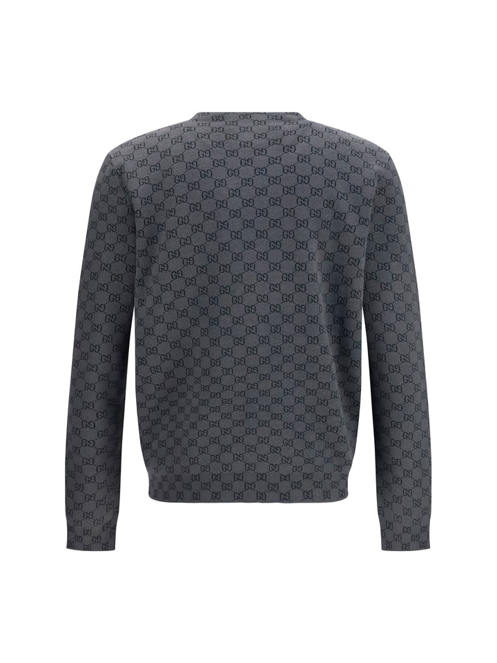 Silk and wool GG print Cardigan 2
