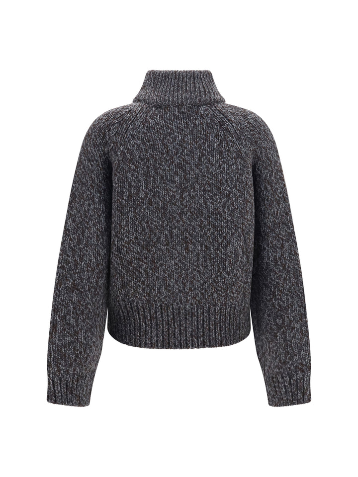 Merino wool zip Cardigan 2
