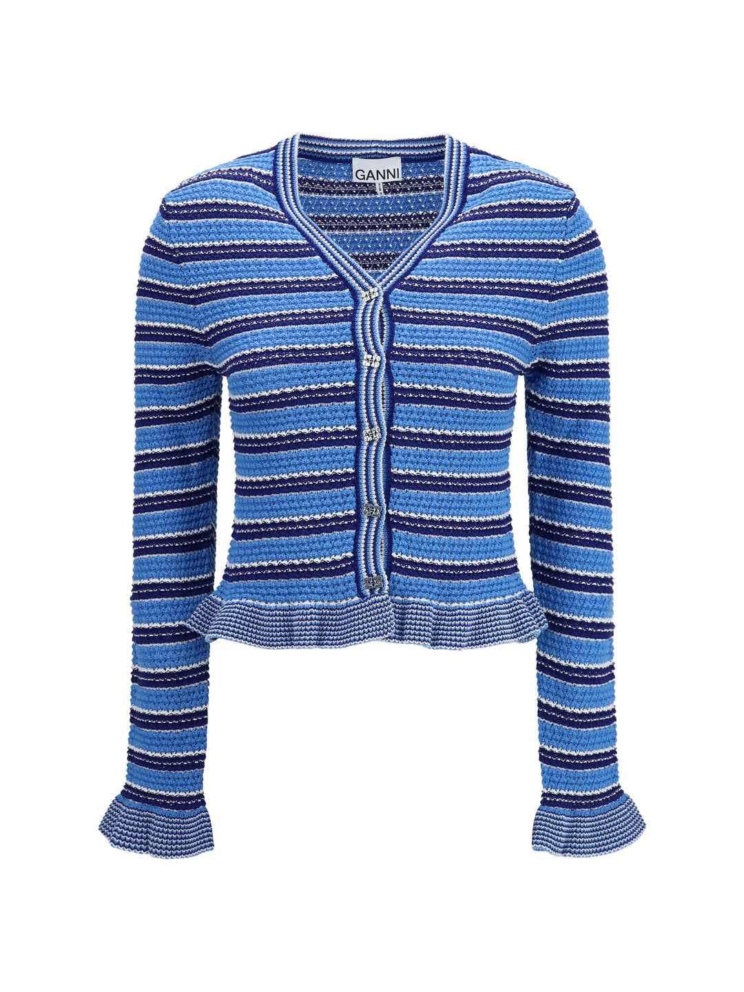 Striped cotton Cardigan 1