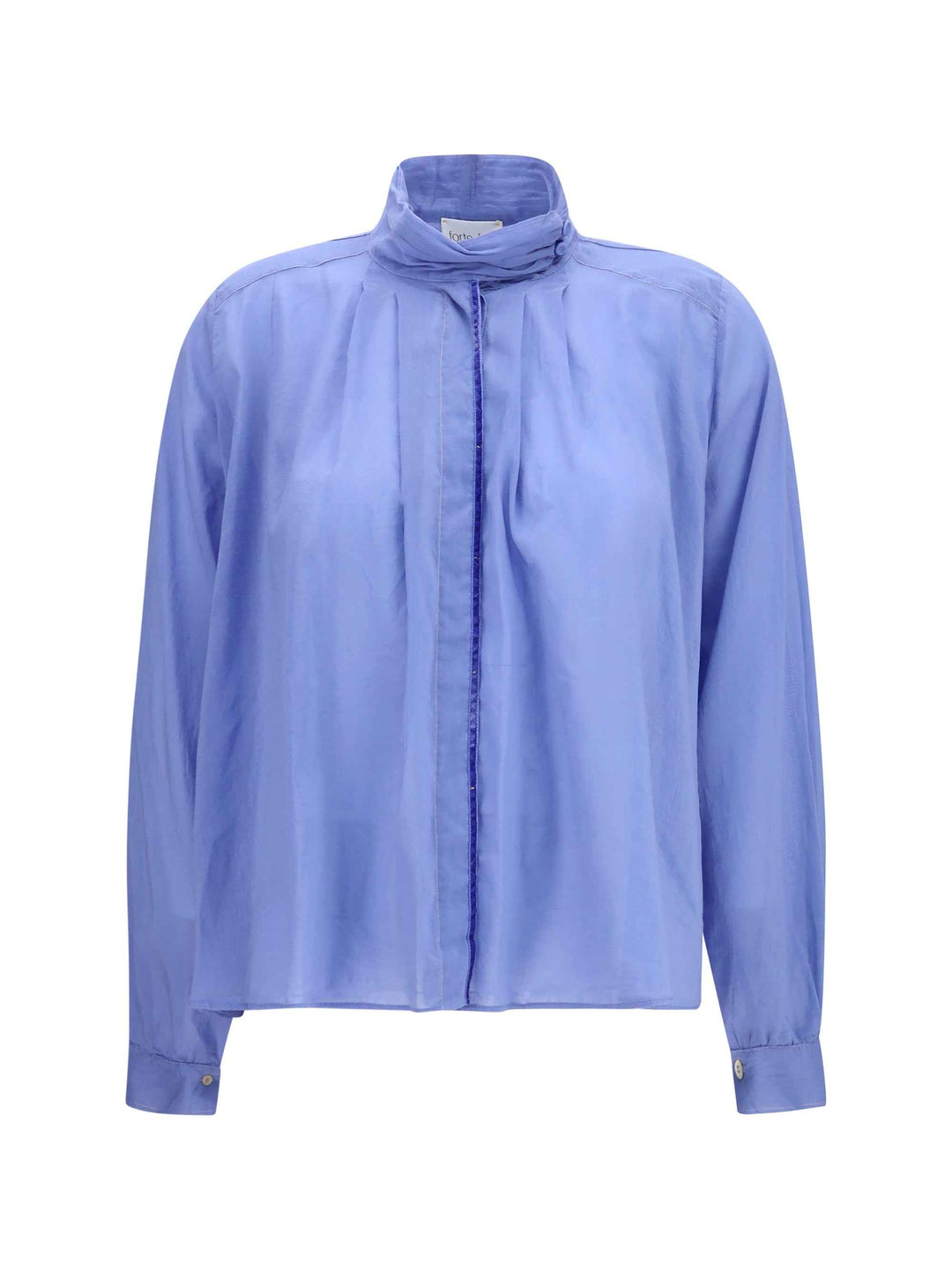 pleated high-neck Blouse