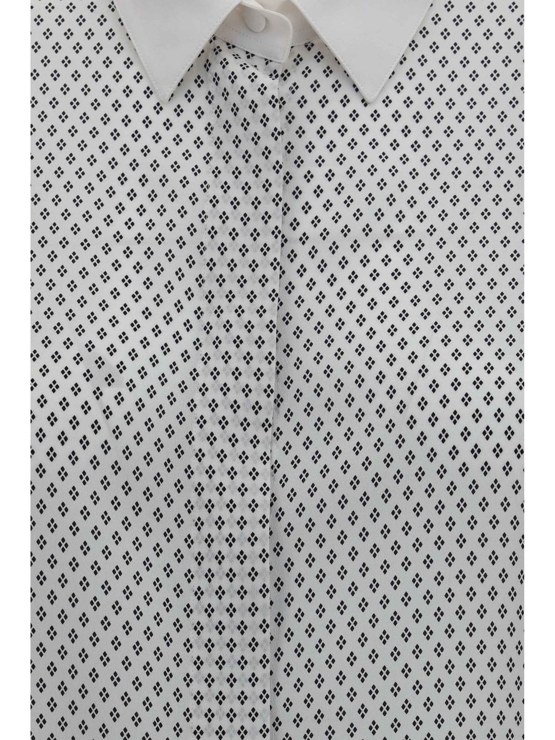 Diamond print silk crêpe de chine Shirt