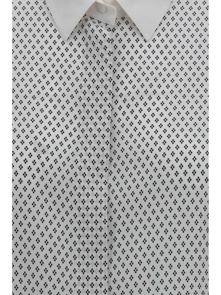 Diamond print silk crêpe de chine Shirt