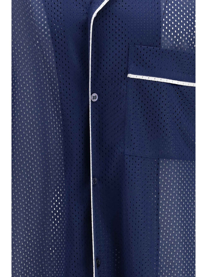 Technical mesh Shirt with reversed 22 print