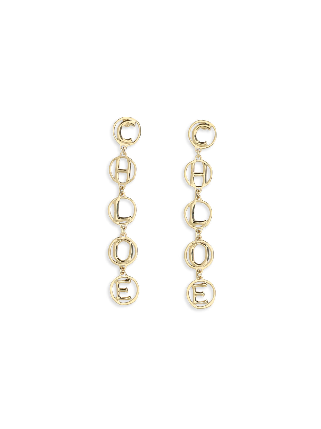 Script drop Earrings 1