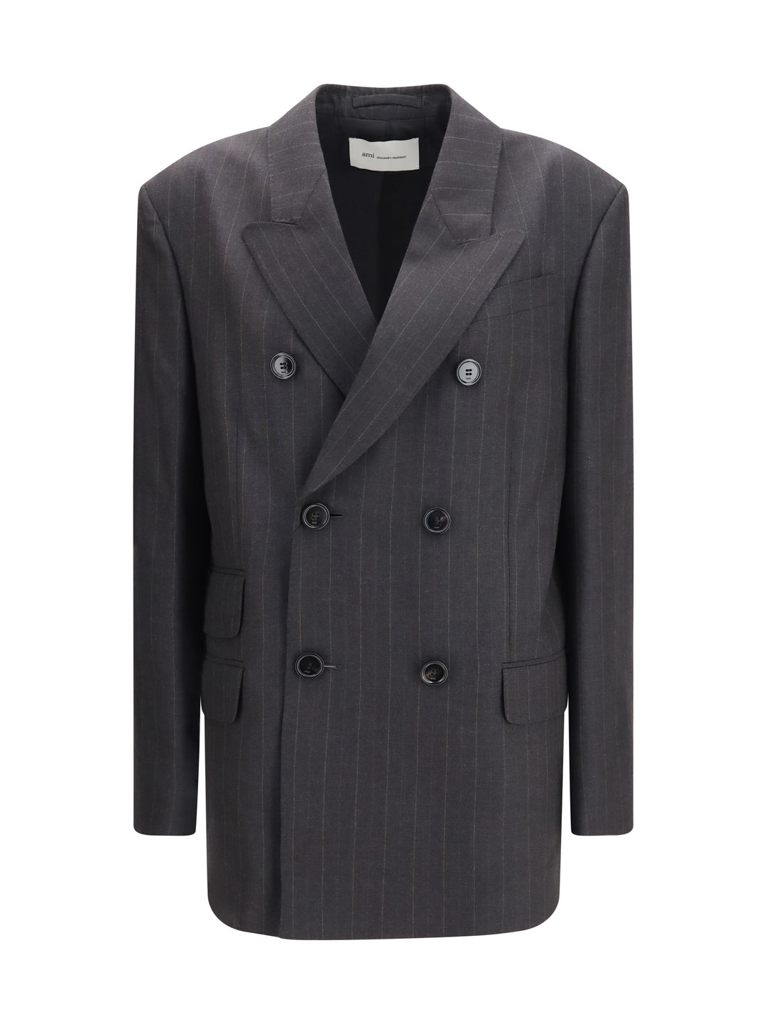Striped wool double breasted Blazer 1