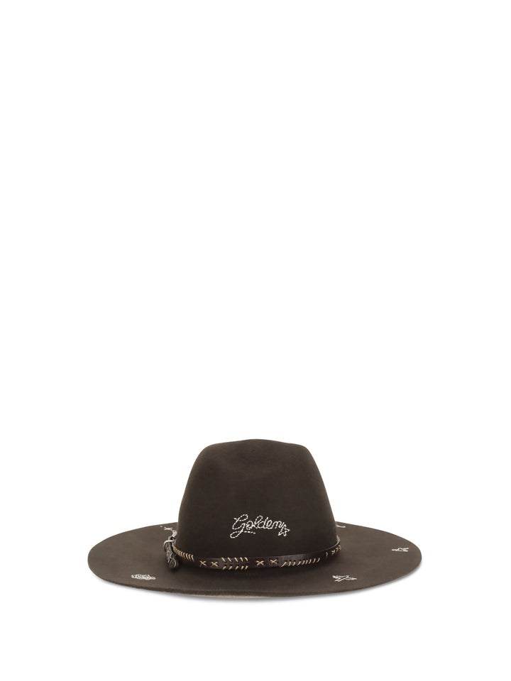 Embroidered wool Fedora 1