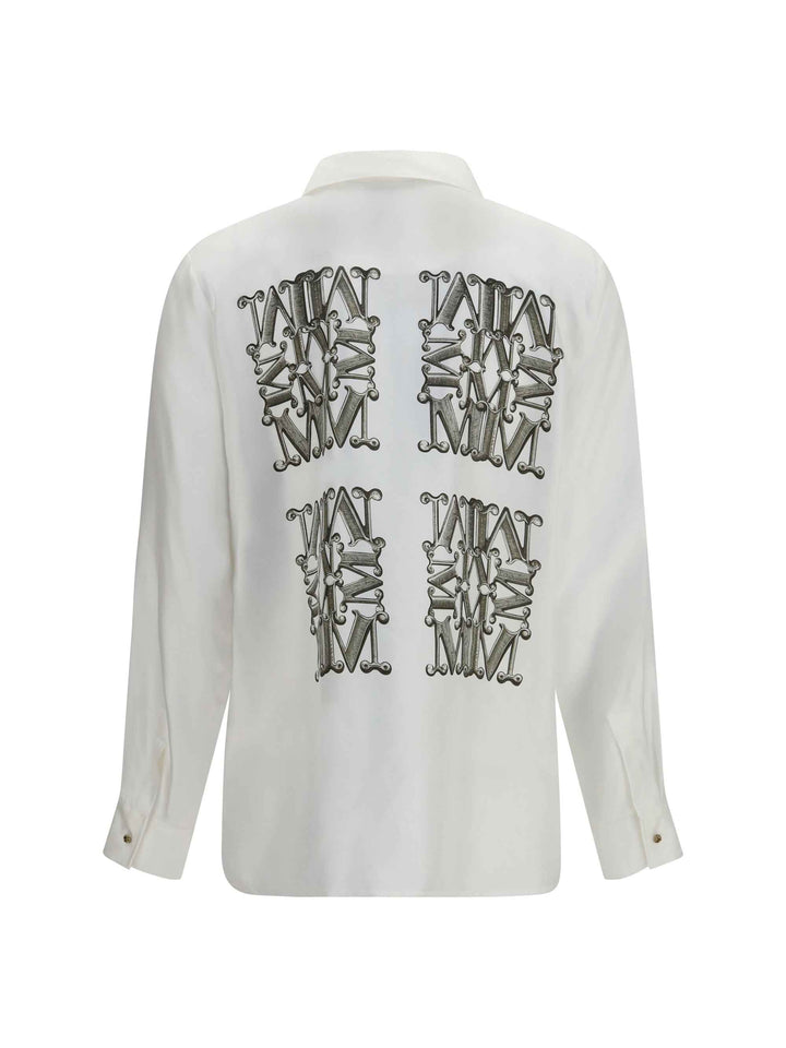 Printed silk twill Shirt