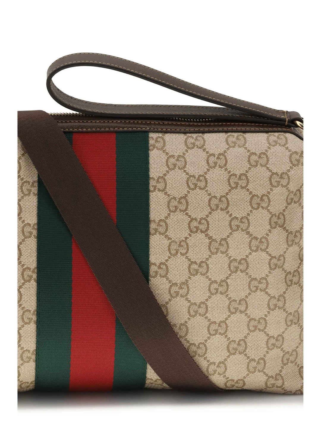 Medium GG Shoulder Bag with Web stripe
