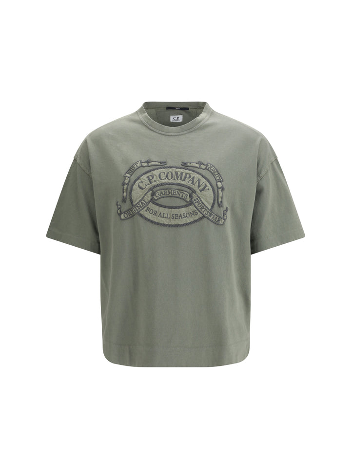 20/1 Jersey Short Sleeve Boxy Logo T-Shirt 1