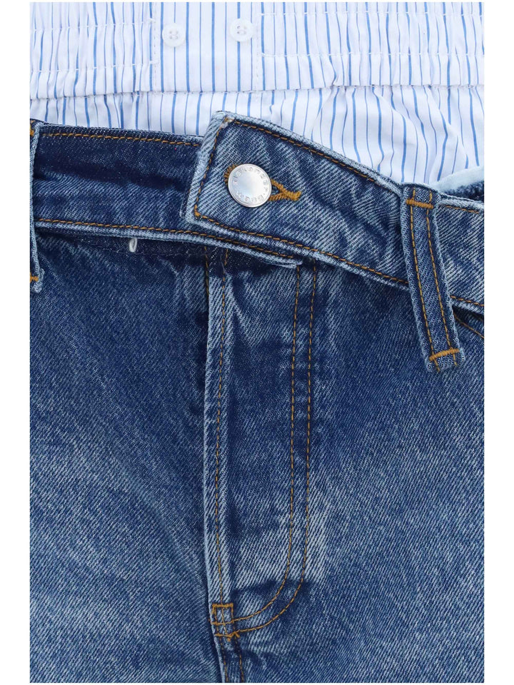 Denim Shorts with boxer detail