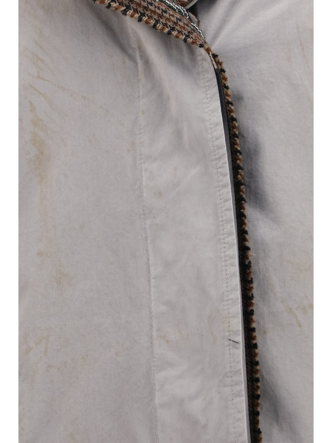 Reversible single-breasted coat with gocce details 5