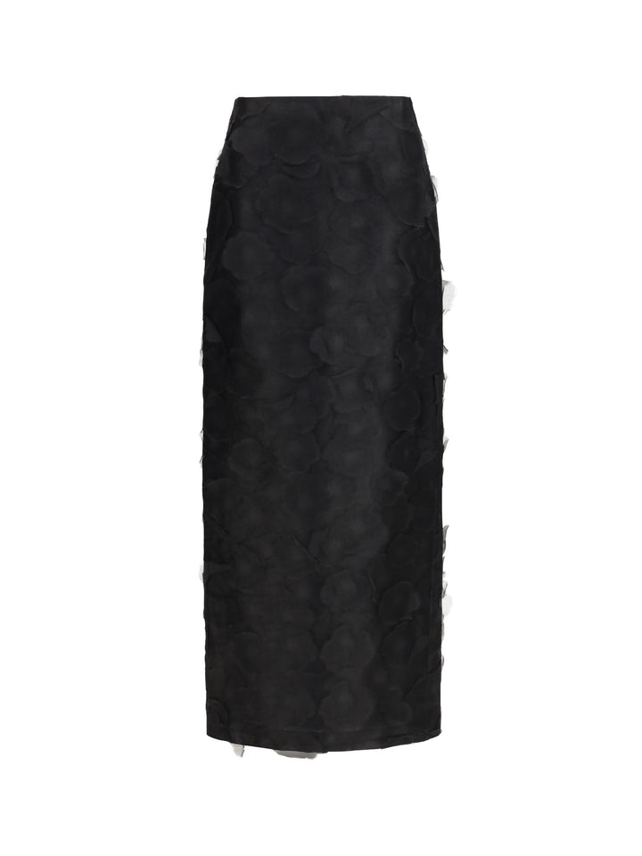 Adepto long silk Skirt 1