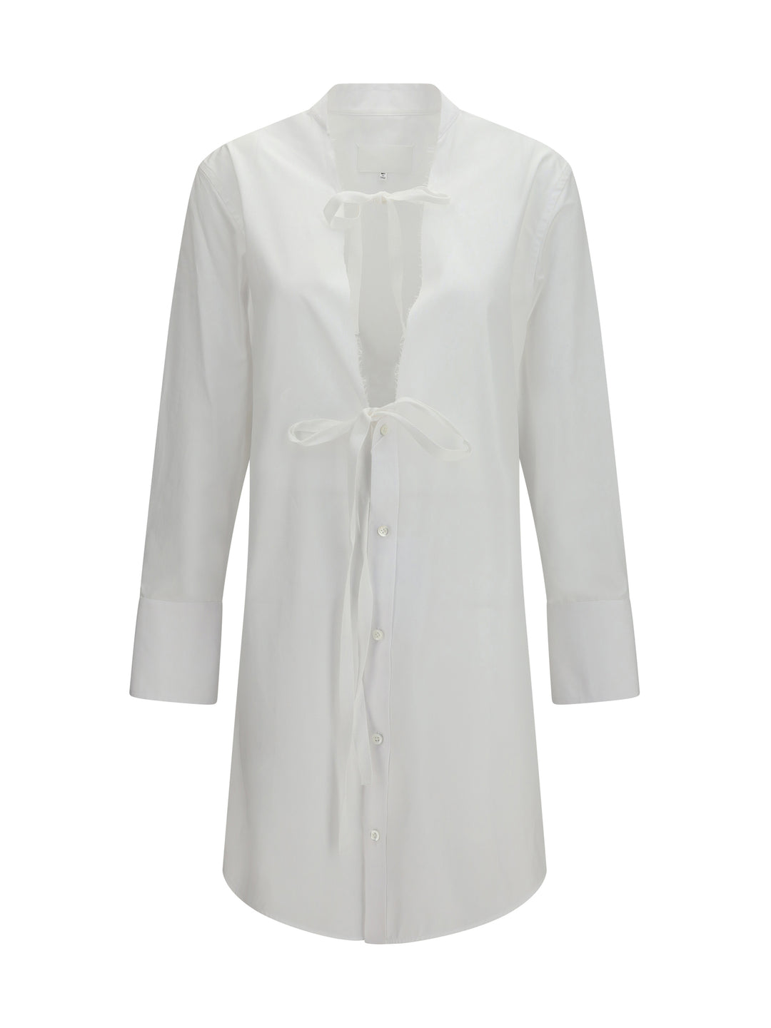 Raw-edge cotton mini Dress 1