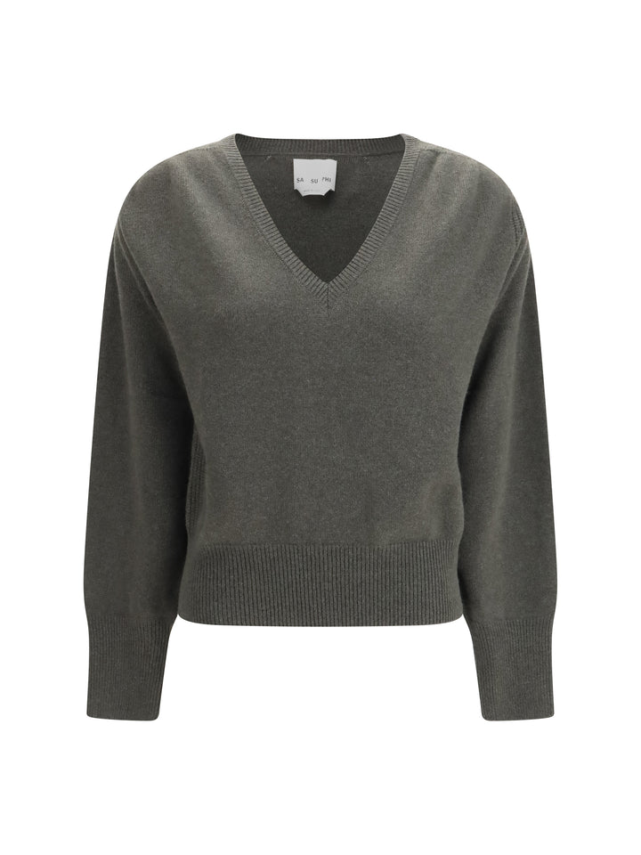 V-neck cashmere Sweater 1