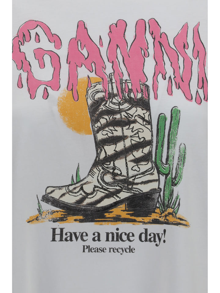 Western T-shirt with cowboy boots 3