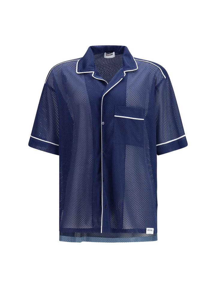 Technical mesh Shirt with reversed 22 print