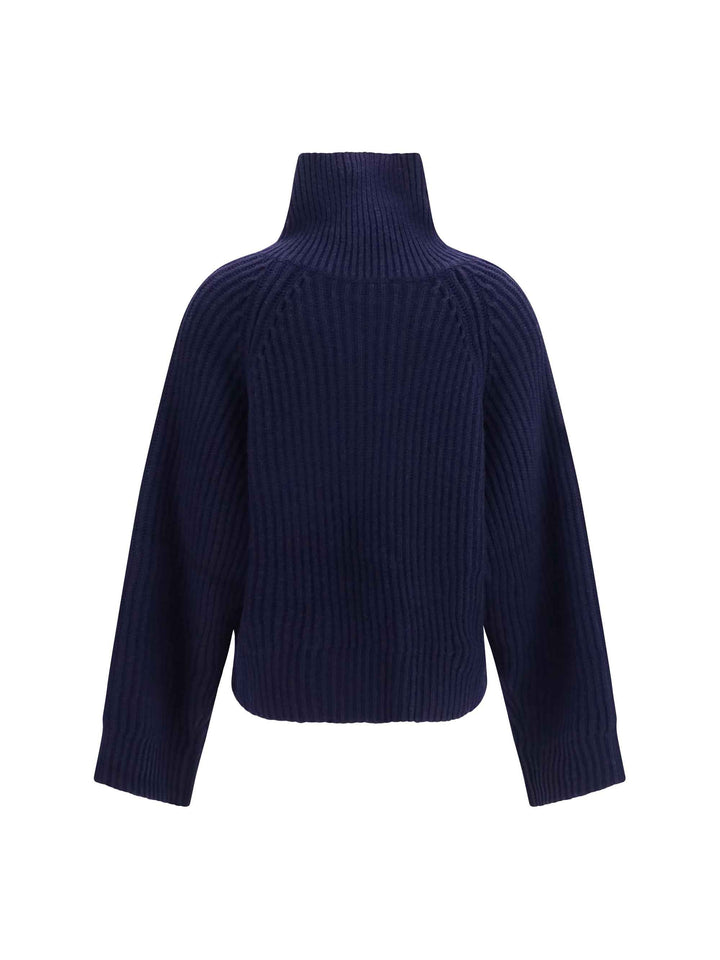 Wool zip-neck Sweater
