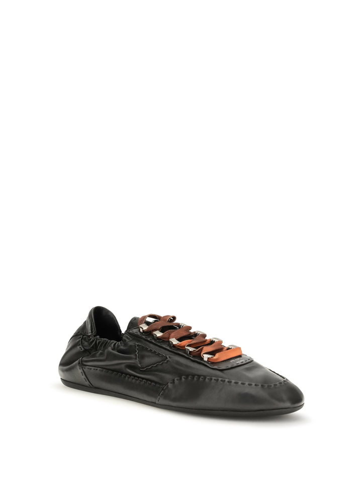 Collapse aged nappa leather Sneakers 2