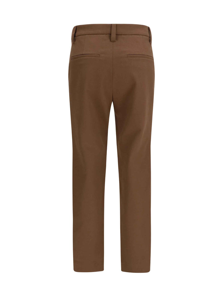 Straight-leg cotton Pants
