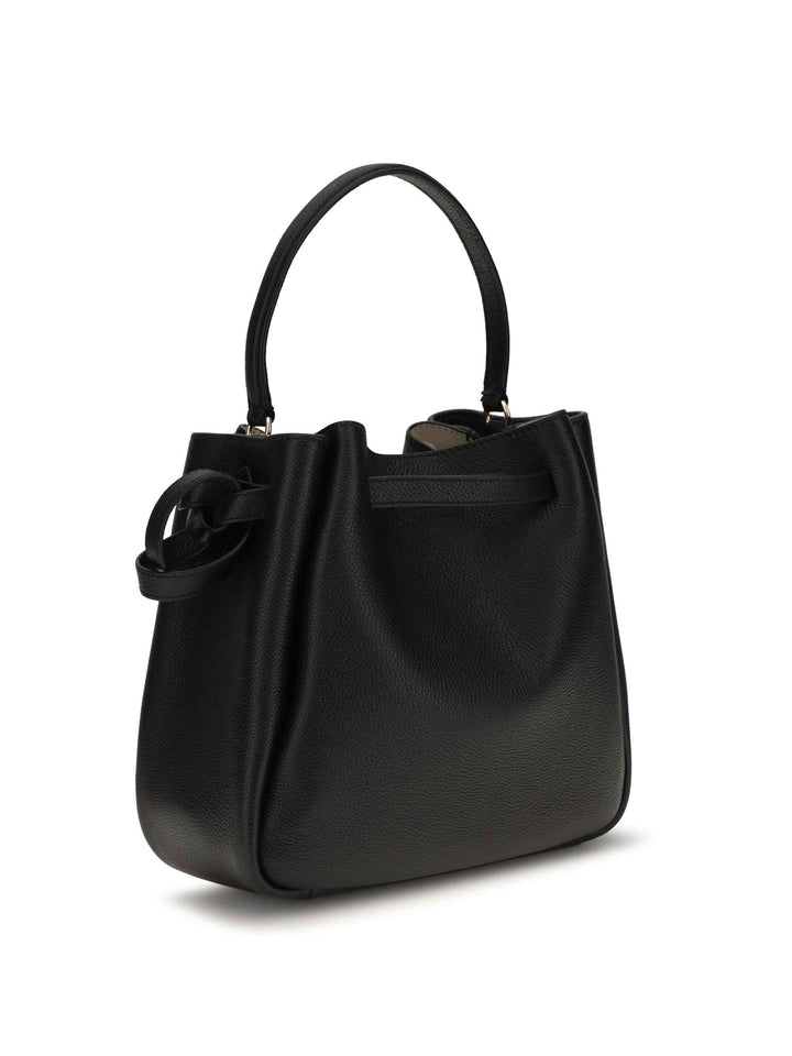Romy Hammered leather Bucket Bag