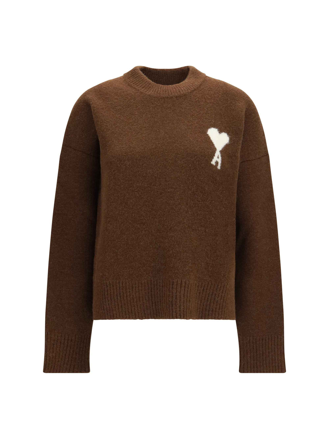 AMI PARIS Knitwear in MARRON CHOCOLAT/ECRU