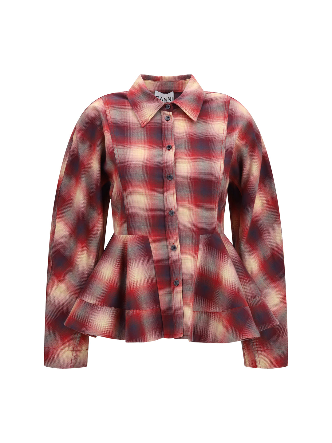 Peplum flannel Shirt 1