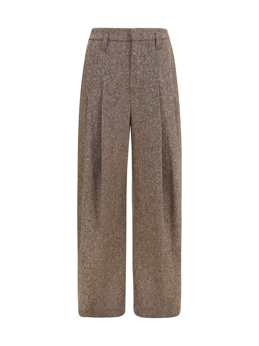 Virgin wool palazzo Pants with Monili detail 1