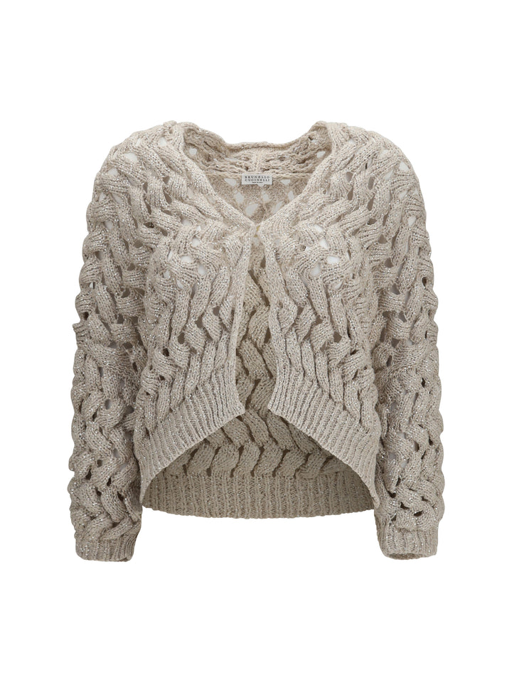 Openwork sequin Cardigan 1